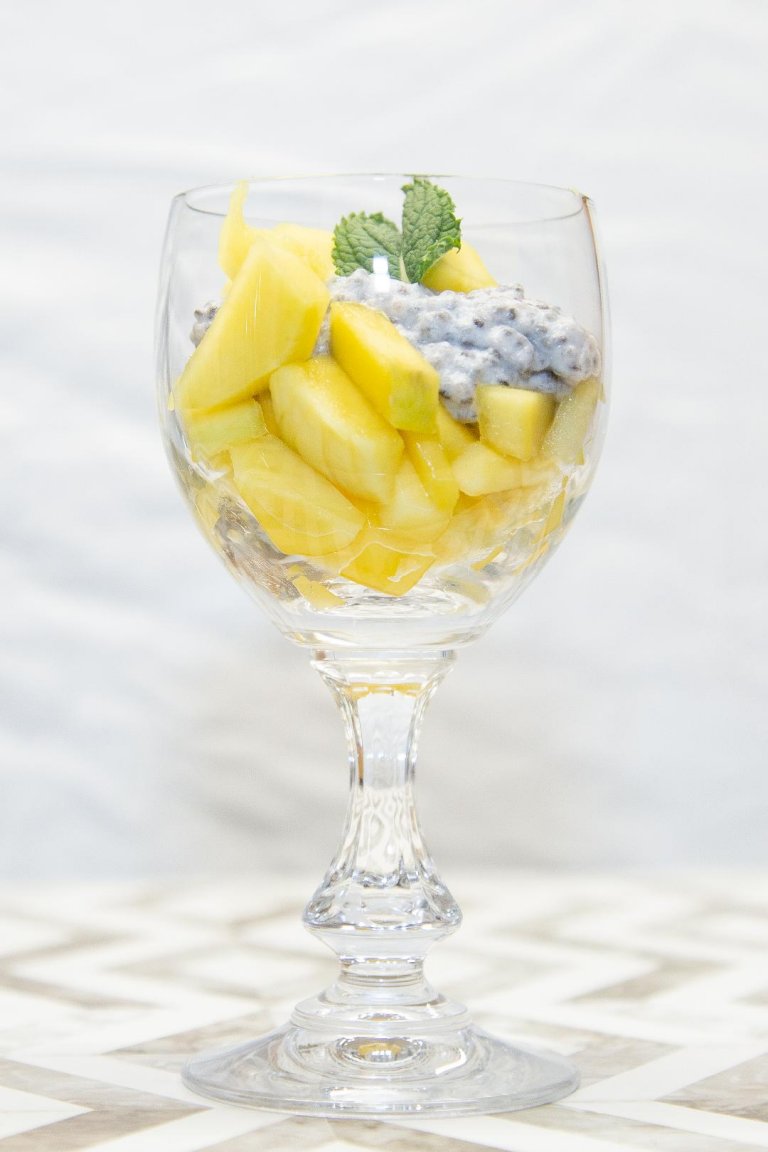 Rohkost vegan Mango Kokos Chiasamen