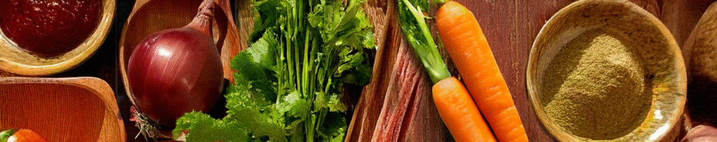 background image Vegtables on a table
