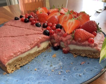 veganer Käsekuchen